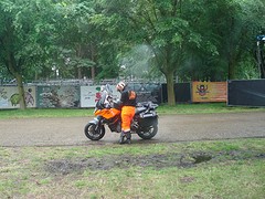 Met de motor