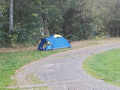 Vakantiegangers te voet
