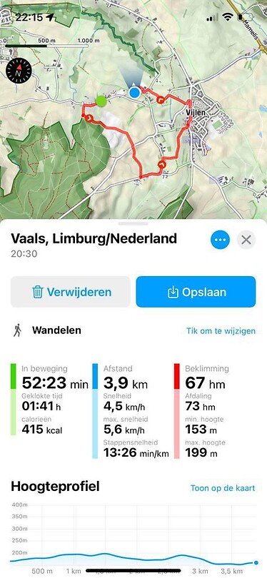 Onze wandelroute
