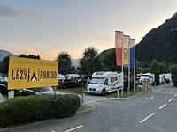 Vertrek van de camping Lazy Rancho