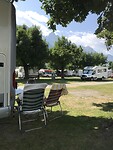 Koffiedrinken op camping Falken