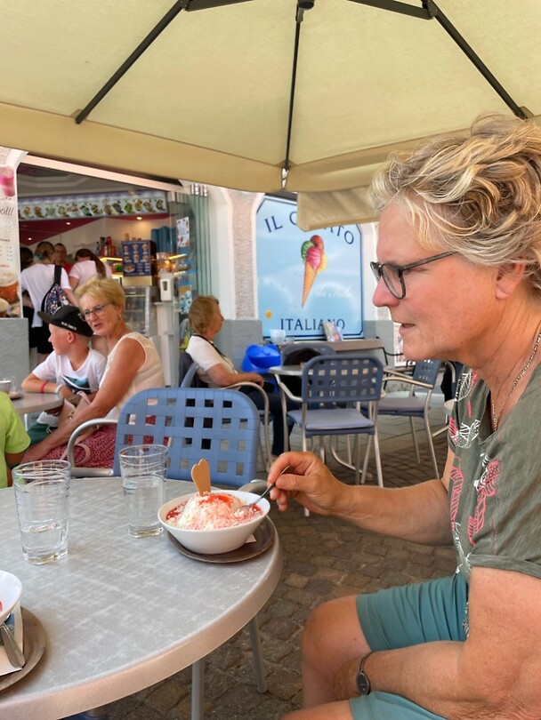 Spaghetti ijs in Lienz