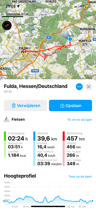 Fietsroute Fulda