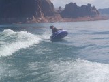 Lake Powell: met de tube op het water