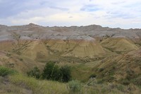 Badlands - Yellow mounds