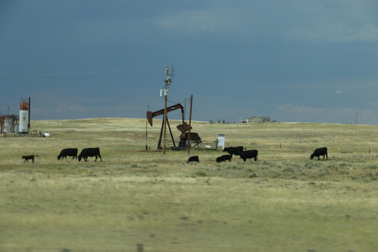 Ja-knikkers voor olie in Wyoming