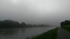 de Maas in de ochtend