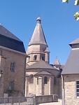 De kerk van Benevent-le-Abbaye.
