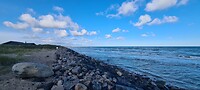 Heerlijk in de ochtend aan het strand, feels like home!