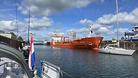 In de sluis bij Kiel-Holtenau