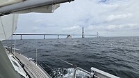 De Storebæltbrug in zicht.