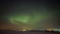 Noorderlicht heel licht zichtbaar