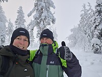 Scatties in de sneeuw