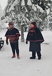 Onze gastheer Sami en zijn vrouw op hun reindeerfarm