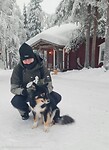 De hond komt ook even knuffels halen