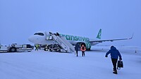 Boarding in Kittilä, flying back home