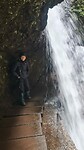 Onder de waterval Levada Nova