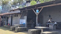 De grillkeuken van Cabo Aéreo Café
