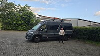 Even de benen strekken in de vroege ochtend
