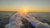 Bijna in Hirtshals (DK) de zon zakt in de zee 🤩