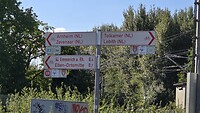 De wegwijzers in dit mooie gebied