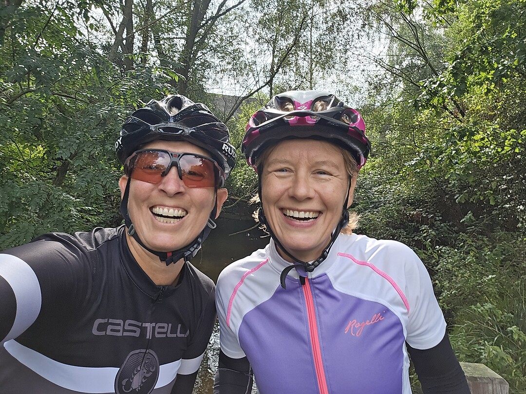 The ladies having fun