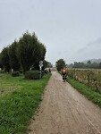 Grindpad als onderdeel van de route