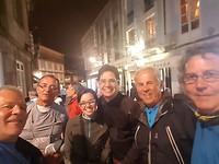 Na de viering in kathedraal.     Po Mszy w katedrze