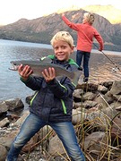 1e forel gevangen