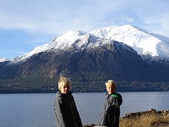 sneeuw op de bergtoppen