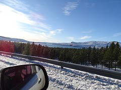 veel sneeuw onderweg van Argentinie naar Chili