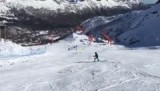 aan het skiën