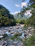 Rivier die langs de wandelroute liep tijdens de hike