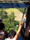 Met de zipline weer naar beneden