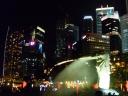 Merlion park by night