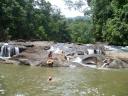 Bij de waterval