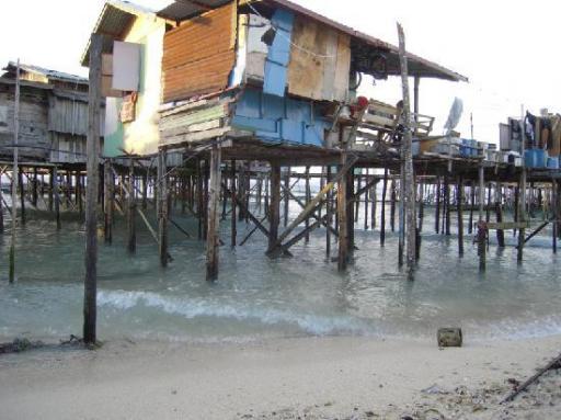 Het 'dorp' op Mabul