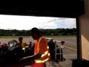De 'baggageband' op Caticlan airport