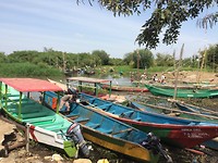 Bootjes aan Victoria meer