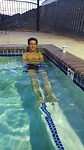 Even ontspannen in de hottub bij zonsondergang