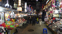 Een markt in Seoul