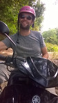 Op de motorbike