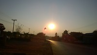 Op weg naar Banlung: sunset