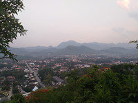 Uitzicht op Luang Prabang