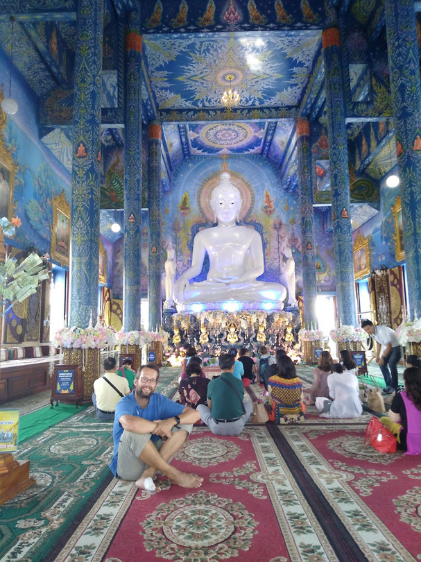 Ik in de blauwe tempel