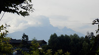 Uitzicht op de mooie bergen