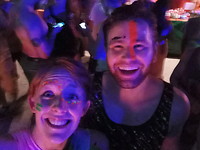 Selfie op de party zelf