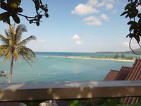 Uitzicht vanaf ons resort