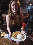 Trotse Marijke met haar Massaman curry