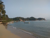 Onze baai, we zijn terug in het paradijs!!